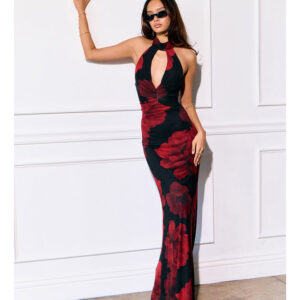 Windsor Hollie Floral Halter Mermaid Formal Dress Hollie Floral Halter Mermaid Formal Dress