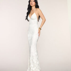 Windsor Holly Crochet Halter Mermaid Formal Dress Holly Crochet Halter Mermaid Formal Dress