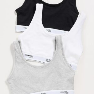 HOMMEGIRLS Homme Girls X Fruit of the Loom Classic Sports Bra 3-Pack Homme Girls X Fruit of the Loom Classic Sports Bra 3-Pack