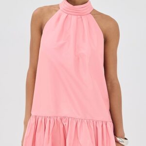 SIMKHAI Hope Bow Tie Mini Dress Hope Bow Tie Mini Dress