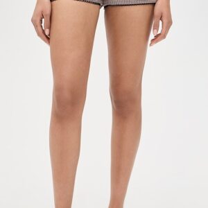 Yellow the Label Houndstooth Mini Shorts