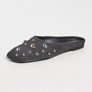 3.1 Phillip Lim ID Flat Mules with Dome Embellishments