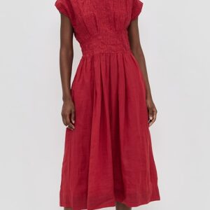 Sea Imogen Solid Midi Dress