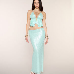Instant Shine Sequin Maxi Skirt