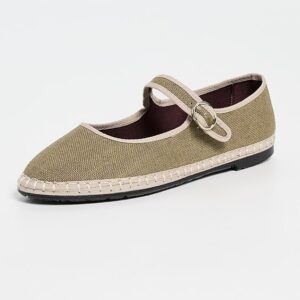 Flabelus Ishmael Linen Mary Jane Flats