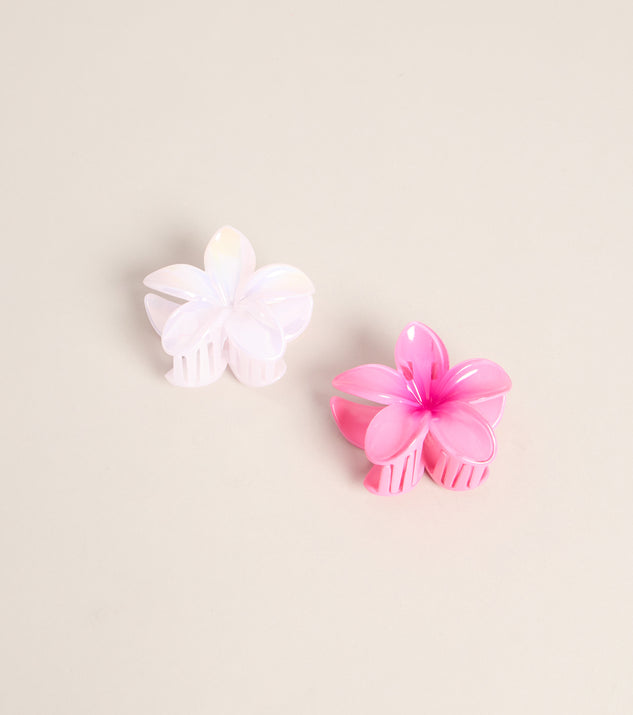 Windsor Island Crush Flower Two-Pack Hair Clips