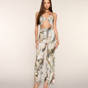 Windsor Island Escape Cutout Halter Jumpsuit Island Escape Cutout Halter Jumpsuit