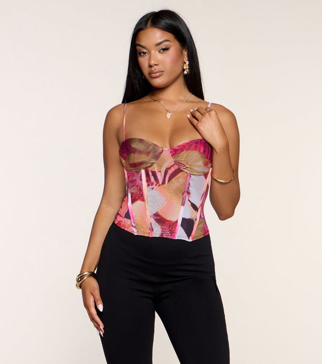 Windsor Island State Mesh Crop Top