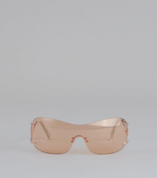 Windsor It Girl Energy Rimless Shield Sunglasses