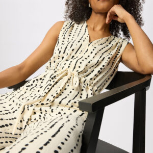 Ivory Dashed Spot Jumpsuit