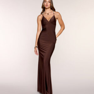 Izzy Satin Beaded Mermaid Formal Dress