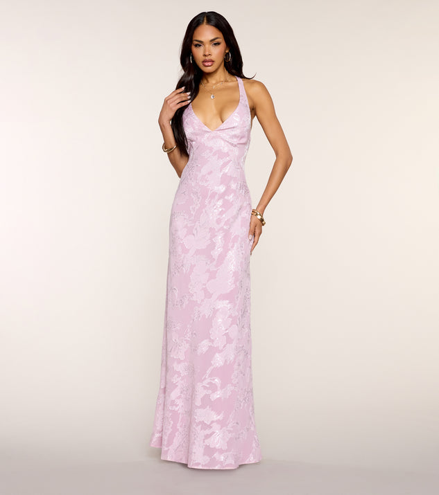 Windsor Jacqueline Open Back A-Line Formal Dress