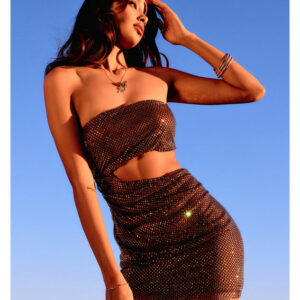 Jana Heat Stone Cutout Bodycon Dress
