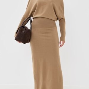SIMKHAI Janese Off Shoulder Midi Dress