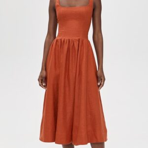 Reformation Janu Linen Dress