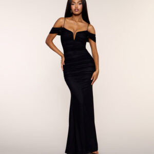 Windsor Jaslyn Ruched Mesh Mermaid Formal Dress Jaslyn Ruched Mesh Mermaid Formal Dress