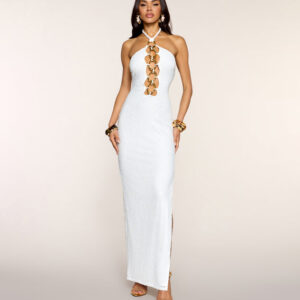 Windsor Jasmine Halter Slit Formal Dress Jasmine Halter Slit Formal Dress