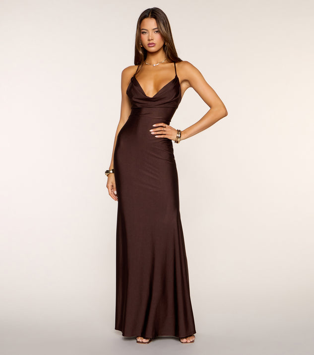Windsor Jaymie Lace-Up Mermaid Formal Dress