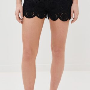 LE BOP Jayne Crochet Shorts