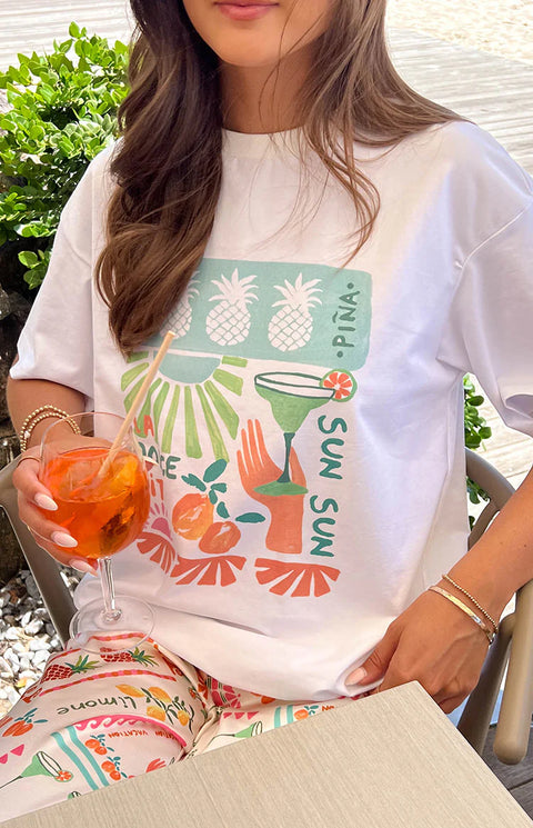 BB Exclusive Jaz Dolce Vita Print Tee