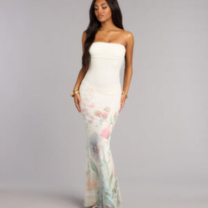 Windsor Jenna Floral Bead Mermaid Formal Dress Jenna Floral Bead Mermaid Formal Dress