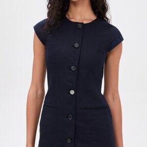 ALIGNE Jennie Linen Mix Dress