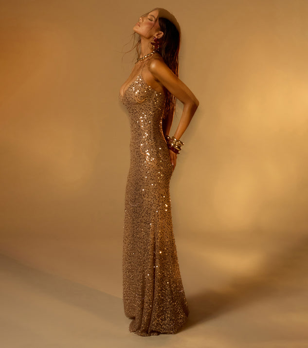 Windsor Jenny Sequin Mermaid Formal Dress