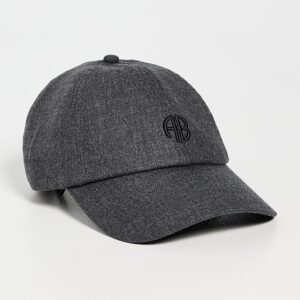 ANINE BING Jeremy 'AB' Monogram Baseball Cap Jeremy 'AB' Monogram Baseball Cap