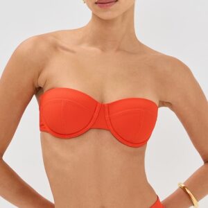 STAUD Jo Balconette Bikini Top