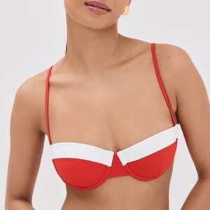 STAUD Jo Balconette Bikini Top