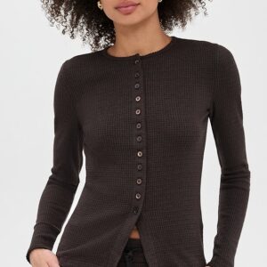 Joan Crewneck Waffle Top