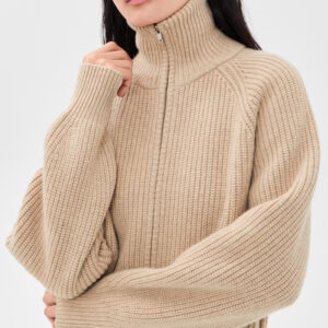 Joann Regen Wool Zip Sweater Jacket