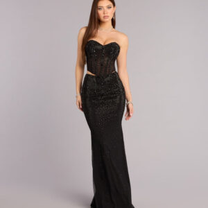 Windsor Joanna Rhinestone Two-Piece Formal Set Joanna Rhinestone Two-Piece Formal Set