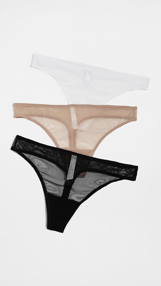Skarlett Blue Jolie Lacy Thong Panties 3 Pack
