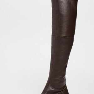 Joni Stretch Leather Over-The-Knee Boots