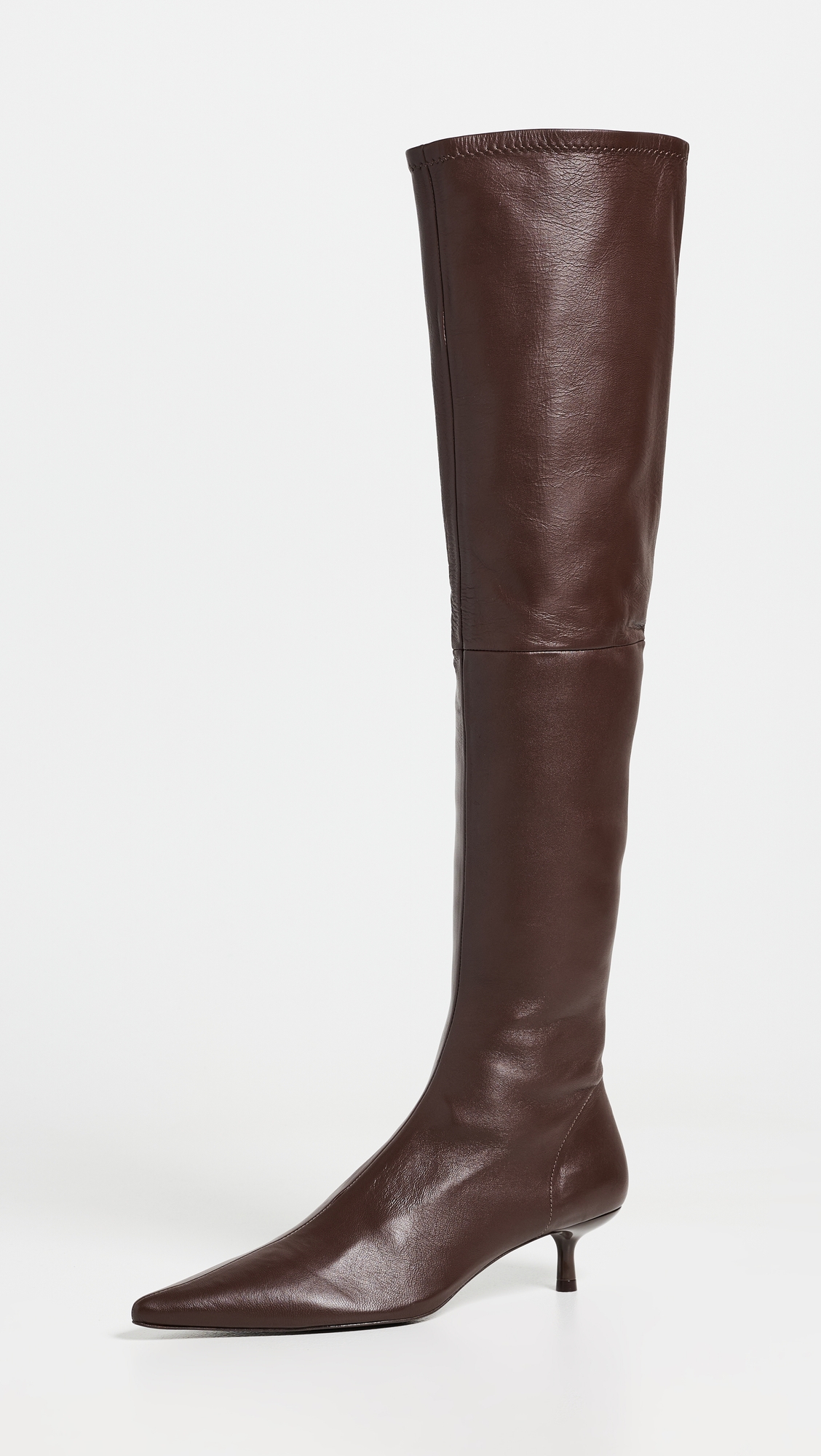 SIMKHAI Joni Stretch Leather Over-The-Knee Boots