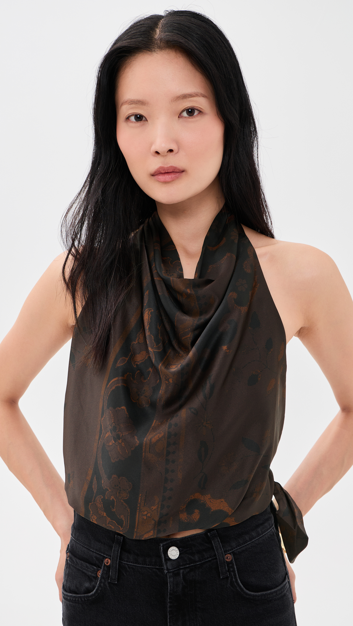 Reformation Jony Silk Top