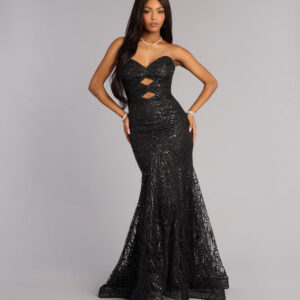 Juliet Glitter Sequin Mermaid Ball Gown