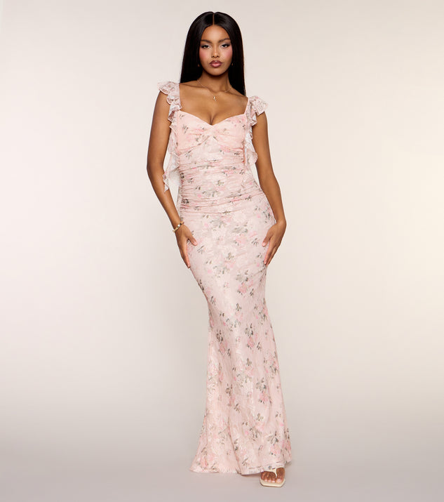 Windsor Juliette Floral Lace Mermaid Formal Dress