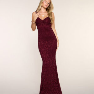 Windsor Juliette Lace Bow Open Back Formal Dress Juliette Lace Bow Open Back Formal Dress
