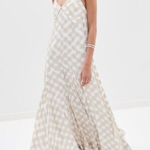 June Dress In Printed Crepe De Chine