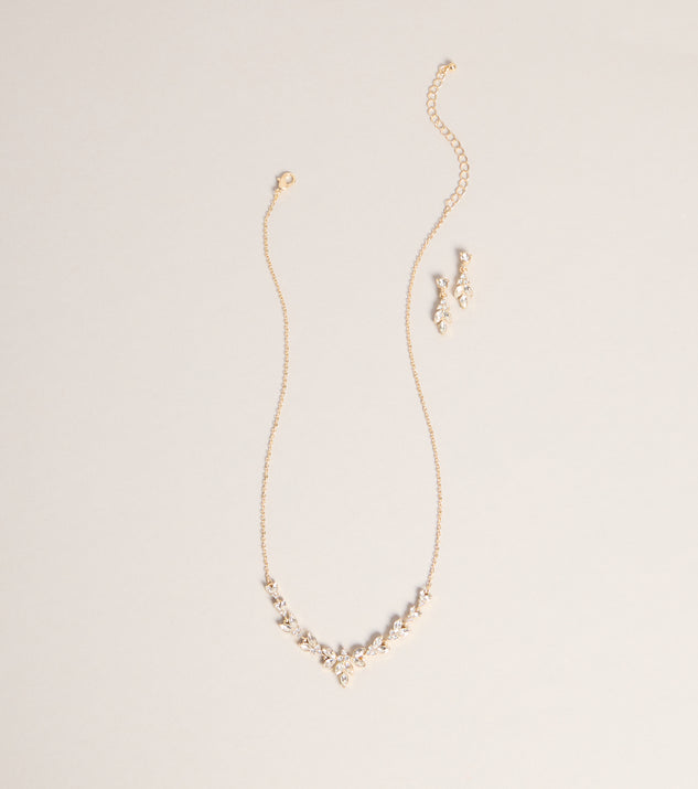 Windsor Just Add Sparkle Rhinestone Necklace And Earrings Set