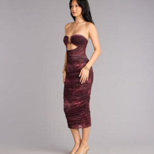 Just Enough Drama Tube Midi Dress