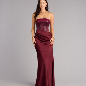 Windsor Kairi Strapless Mermaid Satin Formal Dress Kairi Strapless Mermaid Satin Formal Dress