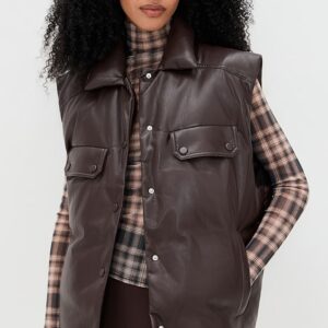 Nanushka Karlene Faux Leather Vest