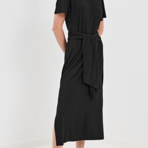 SIMKHAI Kassie T-Shirt Dress with Tie