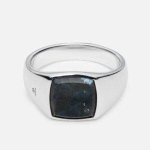 Tom Wood Kay Ring Black Larvikite Kay Ring Black Larvikite