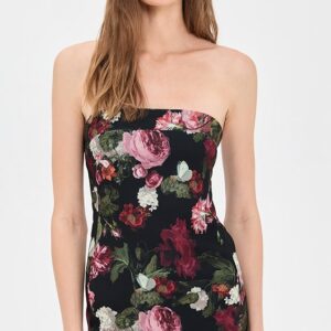 alice + olivia Kelly Square Bust Mini Dress