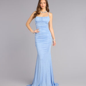 Windsor Kelsie Glitter Knit Mermaid Formal Dress Kelsie Glitter Knit Mermaid Formal Dress