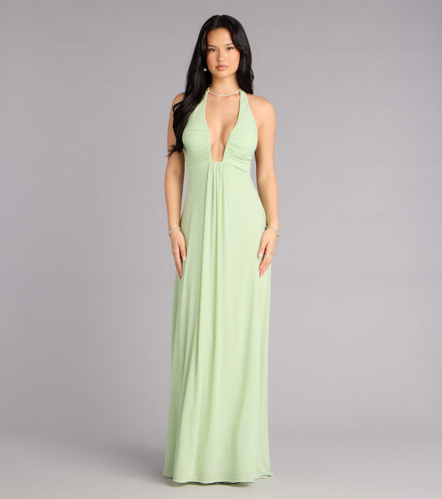 Windsor Kendall Mesh A-Line Formal Dress
